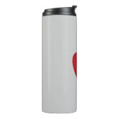 Bouteilles Isothermes Red Heart Grey Mariage d'amour tendance (Tourné sur la gauche)