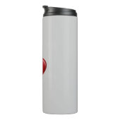 Bouteilles Isothermes Red Heart Grey Mariage d'amour tendance (Tourné sur la droite)