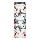 Bouteilles Isothermes Red Holly Berries - Joyeux Noël (Dos)