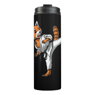 Bouteilles Isothermes Red Panda Bear Karate