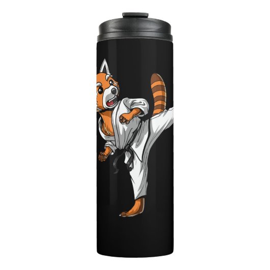 Bouteilles Isothermes Red Panda Bear Karate (Devant)