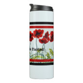 Bouteilles Isothermes Red Poppy Line Dancers Art Thermal Tumbler (Tourné sur la droite)