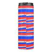 Bouteilles Isothermes Red White Blue Circles Stripes Chili (Dos)