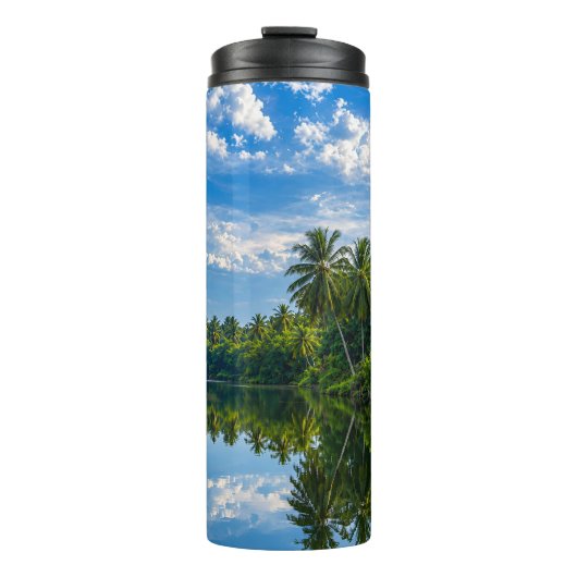 Bouteilles Isothermes Reflets de rivière miroir tropical (Devant)
