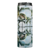 BOUTEILLES ISOTHERMES RÉFLEXION DE L'EAU DES PALMIERS DE COCO (Dos)