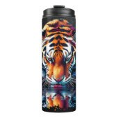 Bouteilles Isothermes Réflexion de l'eau potable tigre (Devant)