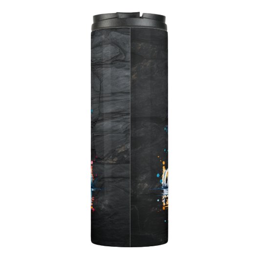 Bouteilles Isothermes Réflexion de l'eau potable tigre (Dos)