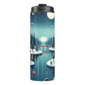 Bouteilles Isothermes Réflexions de Yuletide sur le Sac fourre-tout Est (Devant)