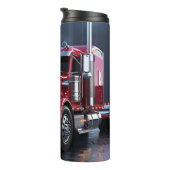 Bouteilles Isothermes Réflexions nocturnes du semi-camion rouge (Tourné sur la droite)