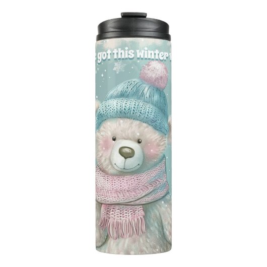 Bouteilles Isothermes Refroidir l'ours mignon (Devant)