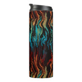 Bouteilles Isothermes Regard dans l'abstrait du feu (Tourné sur la droite)