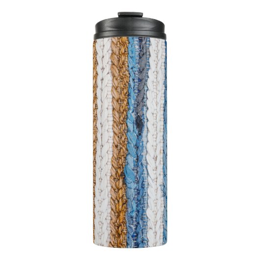 Bouteilles Isothermes Rein patchwork : jean recyclé tapis. (Devant)