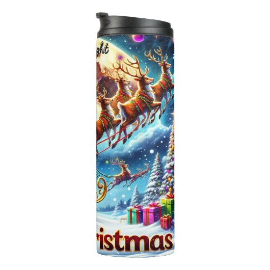 Bouteilles Isothermes Reindeer Rush Through Starlit Skies (Tourné sur la droite)
