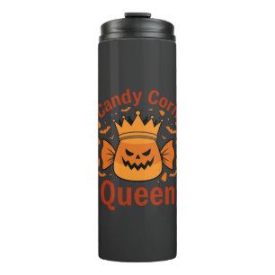 Bouteilles Isothermes Reine Candy Corn Couronne Halloween Chauves-souris