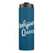 Bouteilles Isothermes Reine Mahjong en bleu Turquoise (Devant)