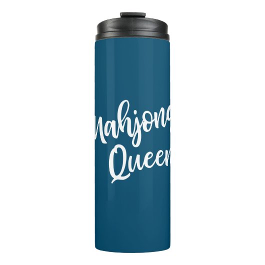 Bouteilles Isothermes Reine Mahjong en bleu Turquoise (Devant)