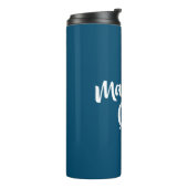 Bouteilles Isothermes Reine Mahjong en bleu Turquoise (Tourné sur la gauche)