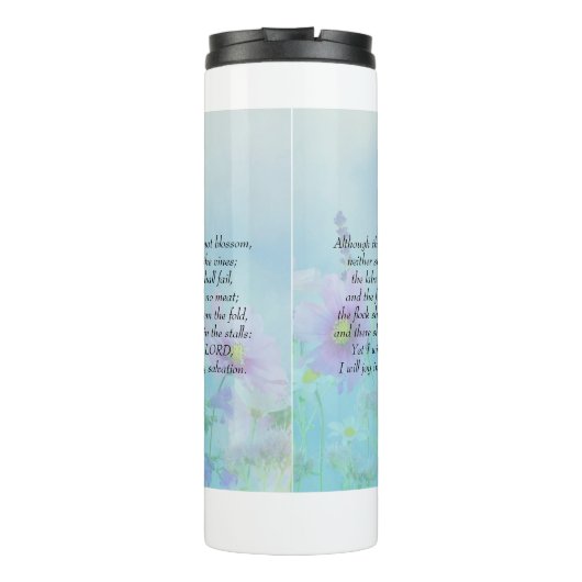 Bouteilles Isothermes Rejoice in the Lord - Habakkuk 3:17,18 (Dos)