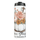 Bouteilles Isothermes Remercie avec un coeur reconnaissant (Devant)