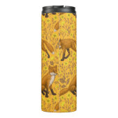 Bouteilles Isothermes Renards et papillons sur orange (Dos)