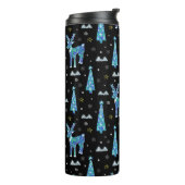 Bouteilles Isothermes Rennes, flocons de neige, motif de Noël (Tourné sur la gauche)