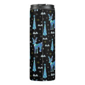 Bouteilles Isothermes Rennes, flocons de neige, motif de Noël (Dos)