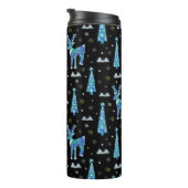 Bouteilles Isothermes Rennes, flocons de neige, motif de Noël (Tourné sur la droite)