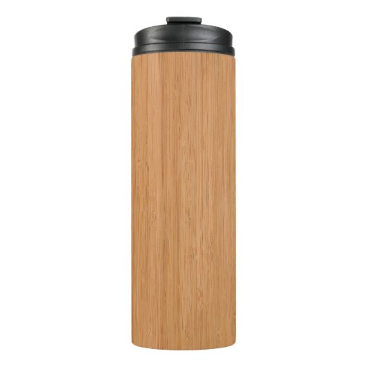 Bouteilles Isothermes Représentation naturelle du grain de bois de bambo (Devant)