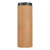 Bouteilles Isothermes Représentation naturelle du grain de bois de bambo (Dos)