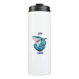 Bouteilles Isothermes Requin amateur de gym – Création drôle de requin d