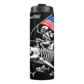 Bouteilles Isothermes Requin Skeletal : Patriotique Ocean Ride (Devant)