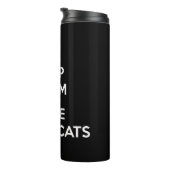 Bouteilles Isothermes Restez calme et aimez les chats noirs (Tourné sur la droite)
