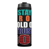 Bouteilles Isothermes Restez forts Accrochez-vous à Confiance Dieu (Devant)