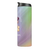 Bouteilles Isothermes Restez Hydratés Nom de marbre de chien mignon (Tourné sur la droite)