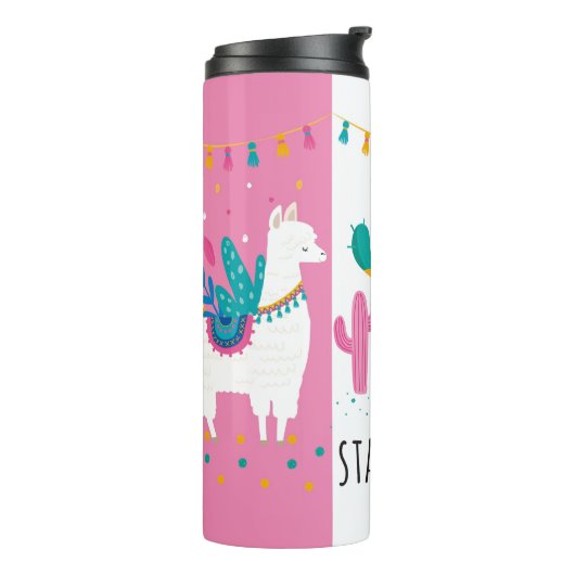 Bouteilles Isothermes Restez Sauvage Llama Tumbler, Paruline Isolée, (Tourné sur la gauche)