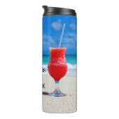 Bouteilles Isothermes Retraite, Boisson givrée sur la plage (Tourné sur la droite)