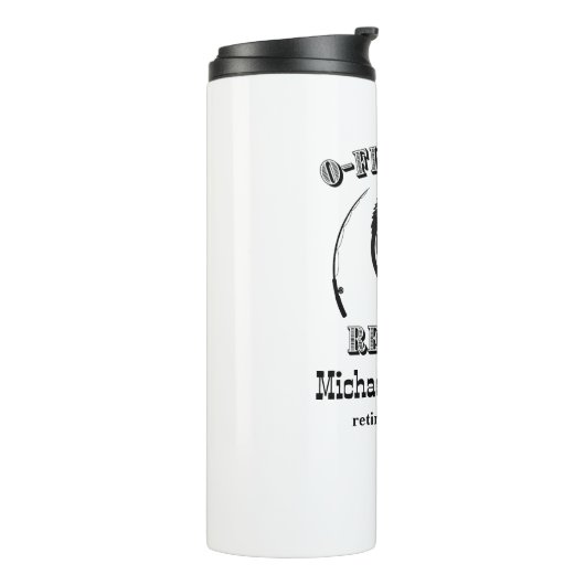 Bouteilles Isothermes Retraite O-fish-ally Retraité Drôle cadeau de pêch (Tourné sur la gauche)