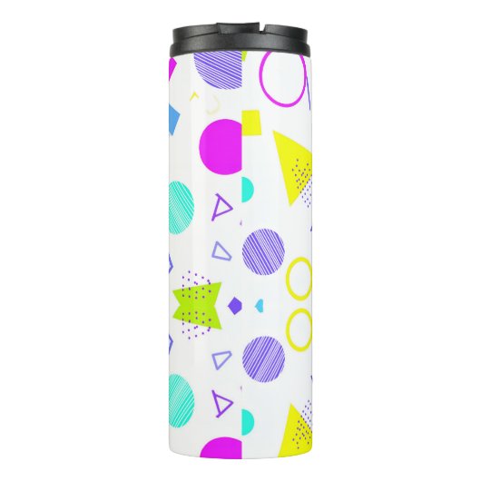 Bouteilles Isothermes Retro 80s Memphis Geometric Pattern (Dos)