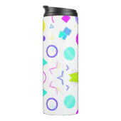 Bouteilles Isothermes Retro 80s Memphis Geometric Pattern (Tourné sur la droite)