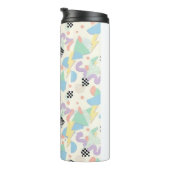 Bouteilles Isothermes Retro 90s Memphis Aesthetic Pattern Latte Mug (Tourné sur la droite)