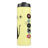 Bouteilles Isothermes Retro Atomique Moyen Siècle Moderne MCM Cool Chat (Devant)