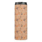 Bouteilles Isothermes Retro Brown Boho Whimsical Motif Personnalisé (Dos)