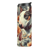 Bouteilles Isothermes Retro Bull Terrier Peinture sans fil (Tourné sur la gauche)