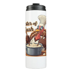 Bouteilles Isothermes Retro Chef Dinde T-Shirt Classique de Thanksgiving