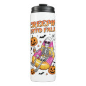 Bouteilles Isothermes Retro Creepin dans Halloween d'automne (Devant)