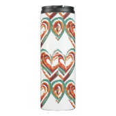 Bouteilles Isothermes Rétro en forme de coeur (Dos)