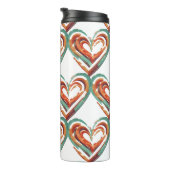 Bouteilles Isothermes Rétro en forme de coeur (Tourné sur la droite)