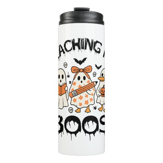 Bouteilles Isothermes Retro Enseigner Mes Boos Halloween (Devant)