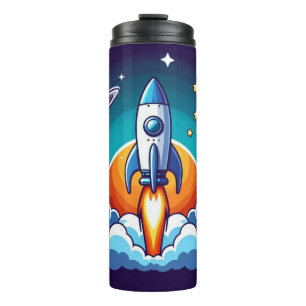 Bouteilles Isothermes Retro, fusée spatiale