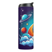 Bouteilles Isothermes Retro, fusée spatiale (Tourné sur la gauche)